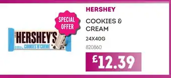 Bestway HERSHEY'S Cookies & cream offer