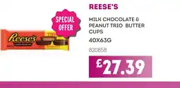 Bestway REESE'S Milk chocolate & peanut trio butter cups offer