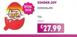 Bestway KINDER JOY Chocolate offer