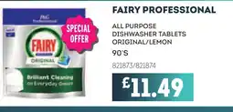 Bestway FAIRY Professional All purpose dishwasher tablets original/lemon offer