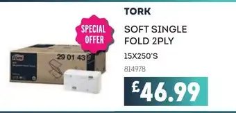 Bestway TORK Soft single fold 2ply offer