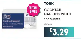 Bestway TORK Cocktail napkins white offer