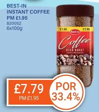 Bestway BEST-IN Instant coffee offer