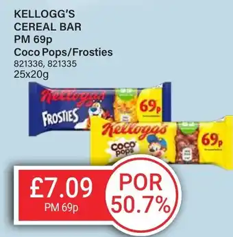 Bestway KELLOGG'S Cereal bar Coco Pops/Frosties offer