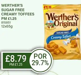 Bestway WERTHER'S Sugar free creamy toffees offer