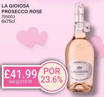 Bestway LA GIOIOSA Prosecco rose offer