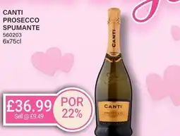 Bestway CANTI Prosecco spumante offer