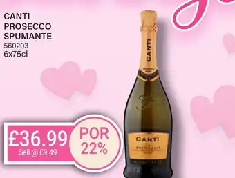 Bestway CANTI Prosecco spumante offer