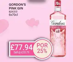 Bestway GORDON'S Pink gin offer