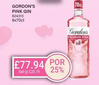 Bestway GORDON'S Pink gin offer