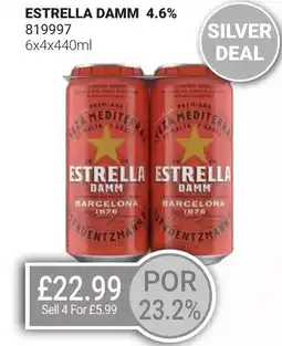 Bestway ESTRELLA DAMM 4.6% offer