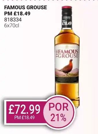 Bestway FAMOUS GROUSE offer