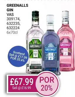 Bestway GREENALLS Gin offer