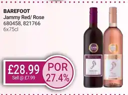 Bestway BAREFOOT Jammy Red/ Rose offer