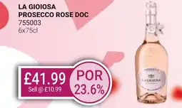 Bestway LA GIOIOSA Prosecco rose doc offer