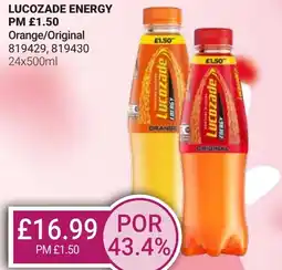 Bestway LUCOZADE Energy offer