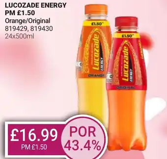 Bestway LUCOZADE Energy offer