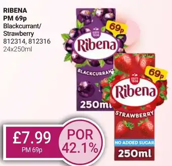 Bestway RIBENA Blackcurrant/ Strawberry offer