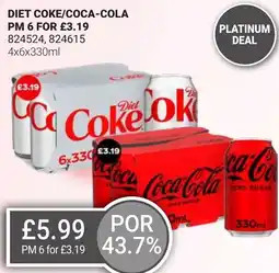 Bestway Diet COKE/COCA-COLA offer