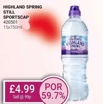 Bestway HIGHLAND SPRING Still sportscap offer