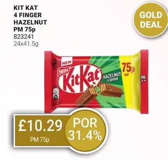 Bestway KIT KAT 4 finger hazelnut offer