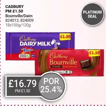 Bestway CADBURY Bournville/Daim offer