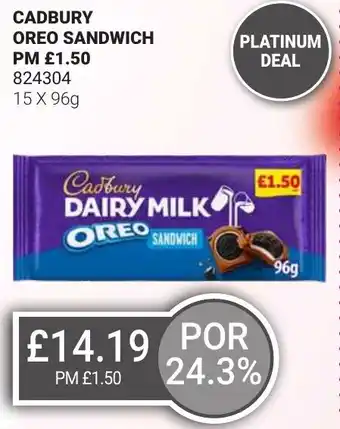 Bestway CADBURY Oreo sandwich offer