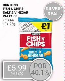 Bestway BURTONS Fish & chips salt & vinegar offer