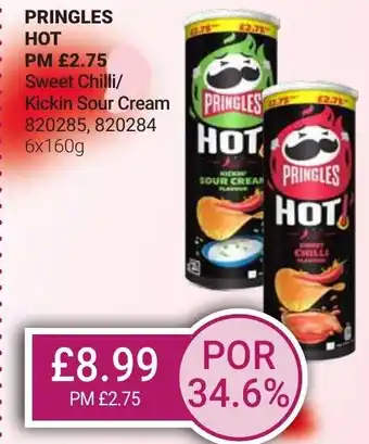 Bestway PRINGLES Hot Sweet Chilli/ Kickin Sour Cream offer