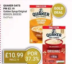 Bestway QUAKER OATS Golden Syrup/Original offer