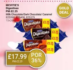 Bestway MCVITIE'S Digestives Milk Chocolate/Dark Chocolate/Caramel offer