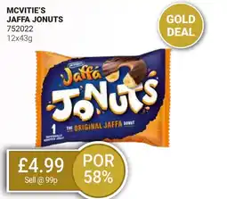 Bestway MCVITIE'S Jaffa jonuts offer