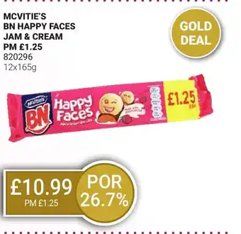 Bestway MCVITIE'S Bn happy faces jam & cream offer