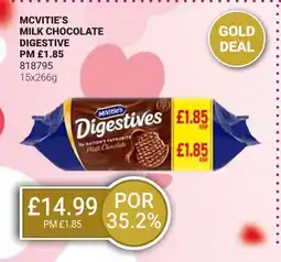 Bestway MCVITIE'S Milk chocolate digestive offer