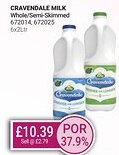 Bestway CRAVENDALE MILK Whole/Semi-Skimmed offer