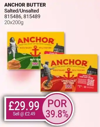 Bestway ANCHOR BUTTER Salted/Unsalted offer