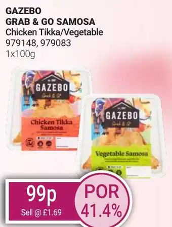 Bestway GAZEBO GRAB & GO SAMOSA Chicken Tikka/Vegetable offer