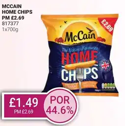 Bestway MCCAIN Home chips offer