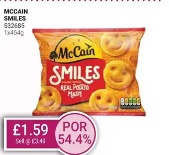 Bestway MCCAIN Smiles offer