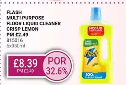 Bestway FLASH Multi purpose floor liquid cleaner crisp lemon offer