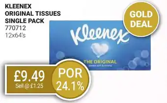 Bestway KLEENEX Original tissues single pack offer