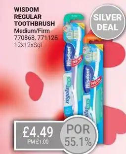 Bestway WISDOM Regular toothbrush medium/firm offer