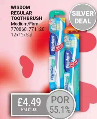 Bestway WISDOM Regular toothbrush medium/firm offer