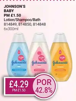 Bestway JOHNSON'S BABY Lotion/Shampoo/Bath offer