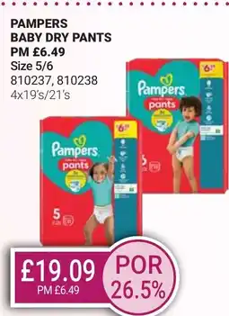 Bestway PAMPERS Baby dry pants size 5/6 offer