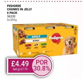 Bestway PEDIGREE Chunks in jelly offer