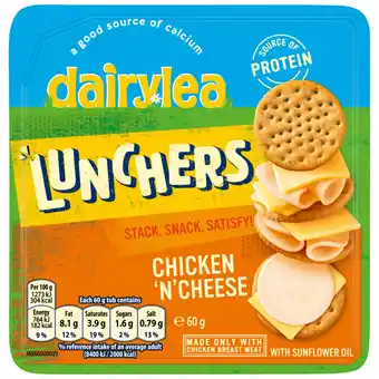 Asda Dairylea Lunchers Chicken And Cheese Convenience Meals 60g offer