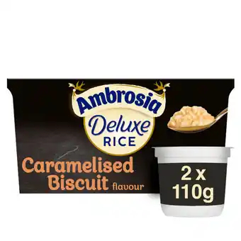 Asda Ambrosia Caramelised Biscuit Flavour Deluxe Rice 2 x 110 g (220g) offer