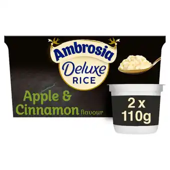 Asda Ambrosia Apple & Cinnamon Flavour Deluxe Rice 2 x 110g (220g) offer