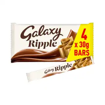 Asda Galaxy Ripple Chocolate Bars Multipack 4 x 30g offer